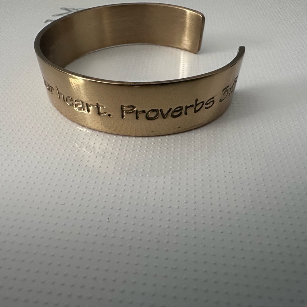Gold Rustic Cuff - Picture 5 of 5
